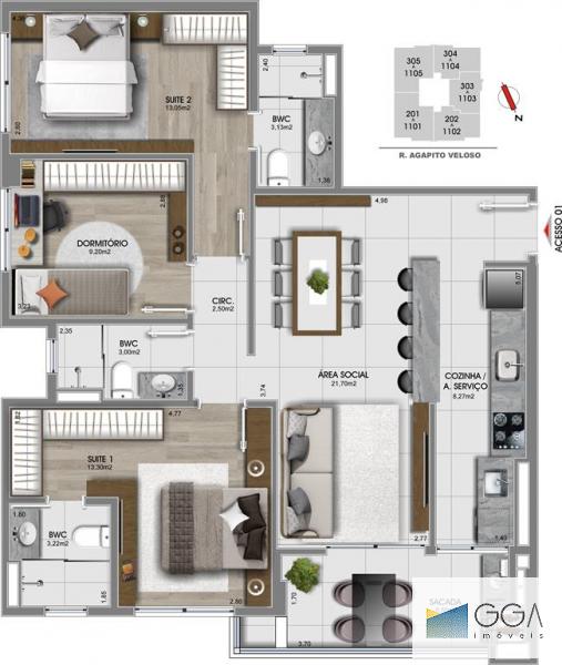 APARTAMENTO EM CONSTRUÇÃO APC1175857