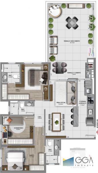 APARTAMENTO EM CONSTRUÇÃO APC1175857