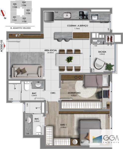 APARTAMENTO EM CONSTRUÇÃO APC1175857