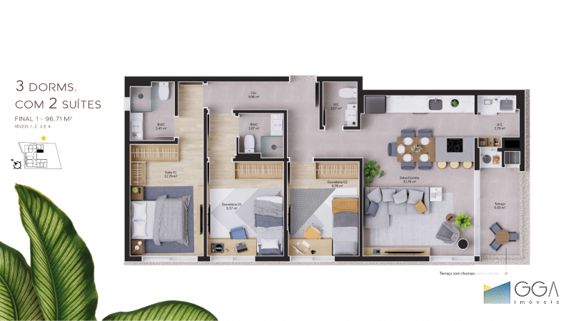 APARTAMENTO EM CONSTRUÇÃO APC1168739