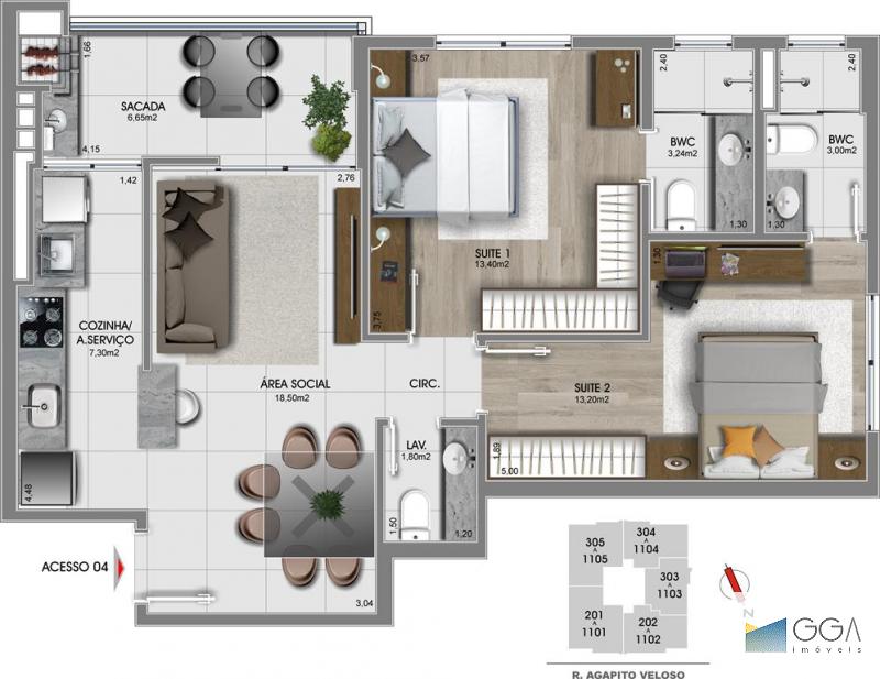 APARTAMENTO EM CONSTRUÇÃO APC1175857